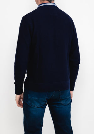 6th Sense Embassy Crew Neck Sweater, Maritime Blue