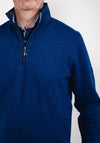 6th Sense Yeats Quarter Zip Sweatshirt, Blue Depths