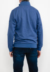 6th Sense Yeats Quarter Zip Sweatshirt, Grey Blue