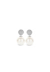 Ti Sento Pearl Drop Stud Earrings, Silver
