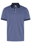 Bugatti Fine Knitted Polo Shirt, Blue