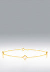 9 Carat Gold Opal Floral Trio Bracelet, Gold