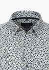Casa Moda Short Sleeve Flower Print Shirt, Multi