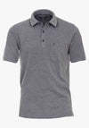 Casa Moda Birdseye Print Polo Shirt, Navy