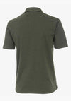 Casa Moda Birdseye Print Polo Shirt, Olive