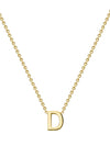 9 Carat Gold Initial D Necklace, Gold