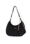 Zen Collection Ribbed Shoulder Bag, Black