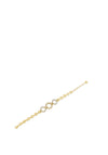 Absolute Diamante Circle Bracelet, Gold