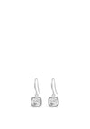 Absolute Diamante Hook Earrings, Silver