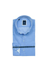Andre Como Long Sleeve Gingham Shirt, Blue