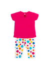 Agatha Ruiz De La Prada Girl Butterfly Tee and Legging Set, Pink Multi