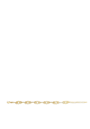 Absolute Interlocking Diamante Bracelet, Gold