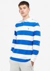 Barbour Hollywell Stripe Rugby Polo Shirt, Whisper & White