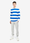Barbour Hollywell Stripe Rugby Polo Shirt, Whisper & White