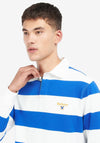 Barbour Hollywell Stripe Rugby Polo Shirt, Whisper & White