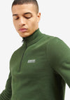 Barbour International Essential Half Zip Sweatshirt, Kombu Green