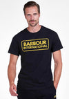 Barbour International Essential Large Logo T-Shirt, Black & Yellow