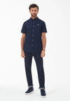 Barbour Men’s Oxtown Short Sleeve Tailored Shirt, Navy