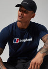 Berghaus Organic Big Classic Logo T-Shirt, Dark Blue
