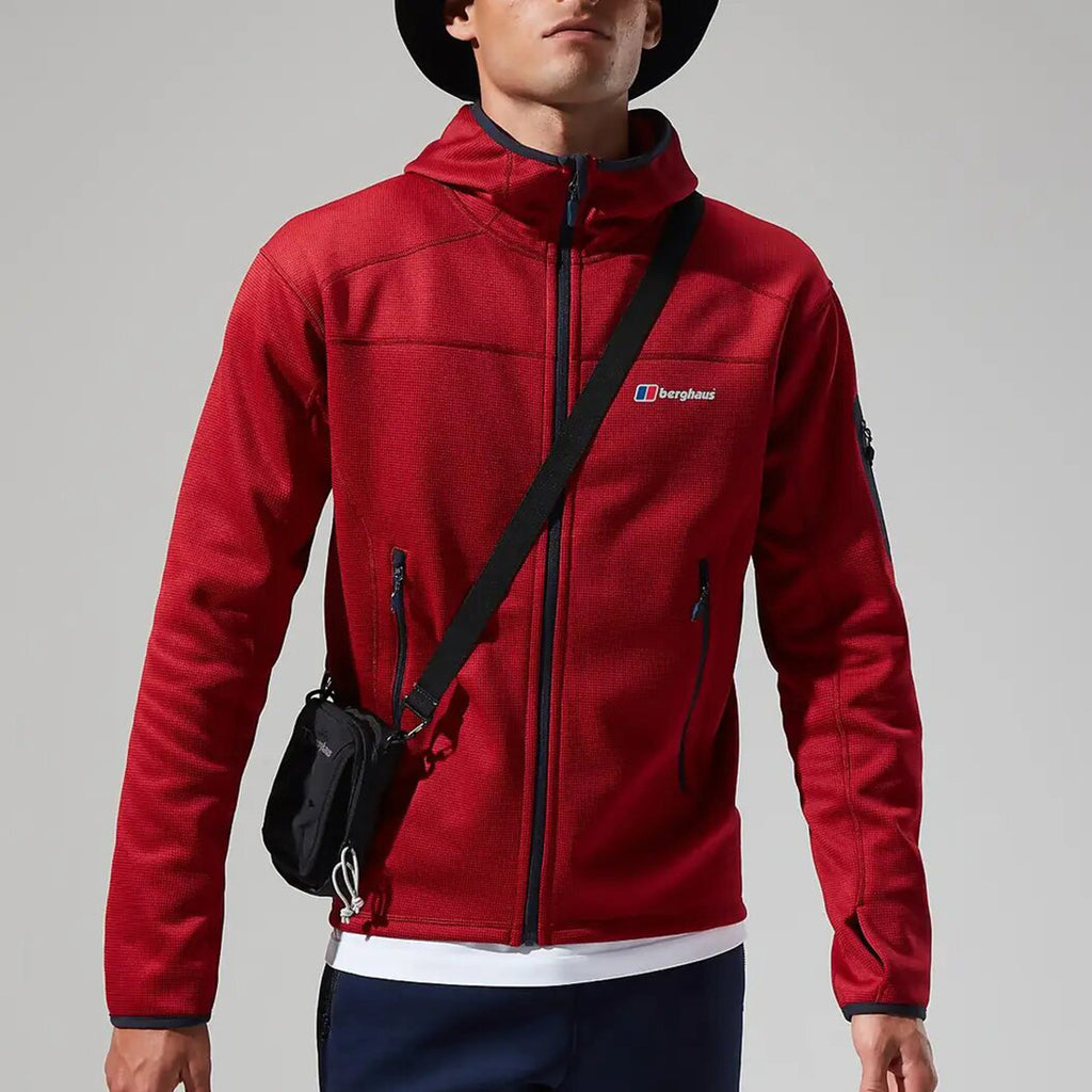 Berghaus Pravitale Mountain Hooded Jacket, Dark Red McElhinneys