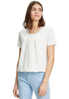 Betty Barclay Metallic Neckline Top, White