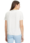 Betty Barclay Metallic Neckline Top, White