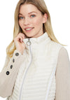 Betty Barclay Quilted Short Gilet, Light Almond