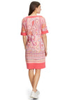 Betty Barclay Paisley Print Shift Dress, Pink Multi