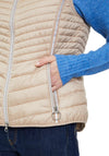 Betty Barclay Quilted Short Gilet, Latte