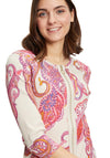 Betty Barclay Paisley Print Jersey Jacket, Pink Multi