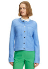 Betty Barclay Buttoned Knit Short Jacket, Ultramarine