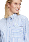 Betty Barclay Striped Relaxed Shirt, Blue & White