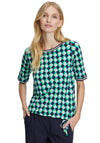 Betty Barclay Abstract Print Tie Hem T-Shirt, Multi