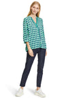 Betty Barclay Abstract Print Tunic Top, Navy & Green