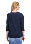 Betty Barclay Abstract Print Top, Azure Blue Multi