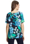 Betty Barclay Floral & Wording Print T-Shirt, Navy Multi
