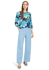 Betty Barclay Floral Banded Hem Top, Navy Multi