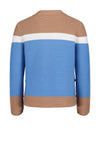 Betty Barclay Block Knit Sweater, Blue & Tan