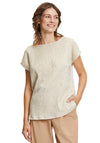 Betty Barclay Metallic Textured Top, Sand