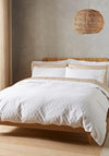 Bianca Home Cotton Soft Waffle Circle Duvet Cover, White
