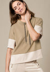 Bianca Ida Colour Block Sweatshirt, Camel