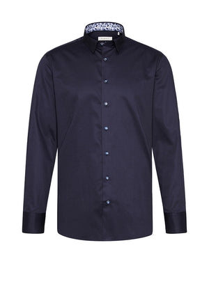 Bugatti 9750 Long Sleeve Shirt, Navy