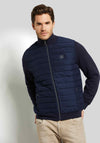Bugatti Quilted Sweat Jacket, Navy