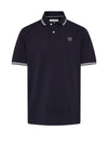 Bugatti Stripe Contrast Polo Shirt, Navy