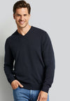 Bugatti V Neck Sweater, Marine