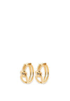 Burren Jewellery All Tied Up Hoops, Gold