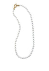 Burren Jewellery Grace Pearl Necklace, Gold