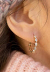Burren Jewellery Labelled with Love Hoop Earrings, Gold