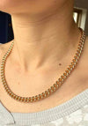 Burren Jewellery Never Gonna Survive Link Necklace, Gold