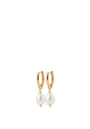 Burren Jewellery Yano Pearl Earrings, Gold